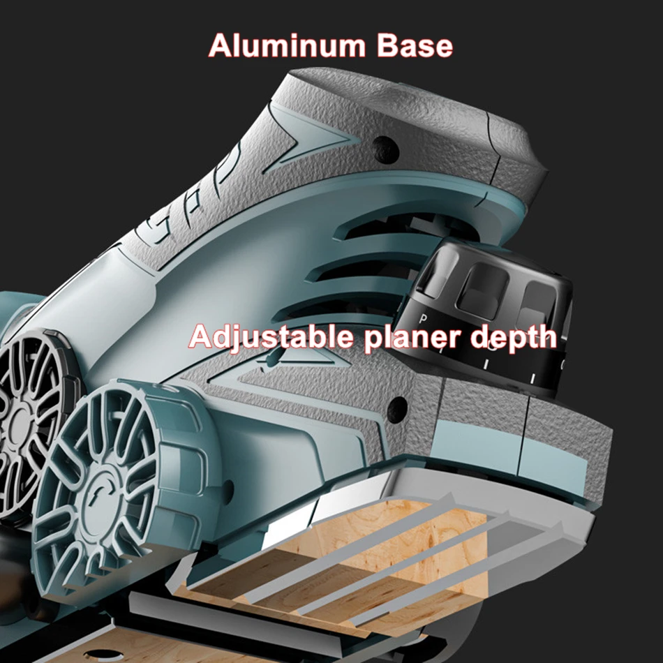 Беспроводной Электрический строгальный станок, бесщеточный двигатель, Электрический строгальный станок для дерева, деревообрабатывающий инструмент