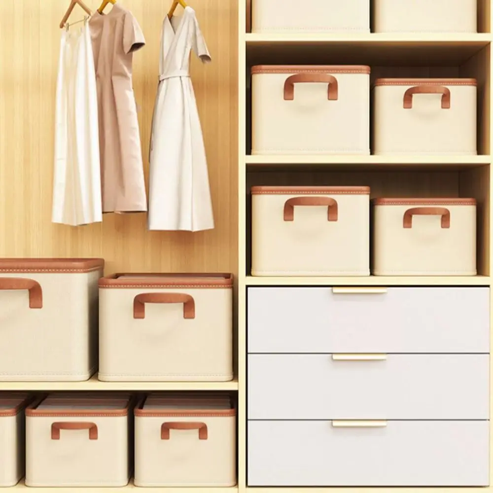 Foldable Clothing Storage Box Separation Fabric Art Socks Storage Container Clothes Dividers Organizing Container Household