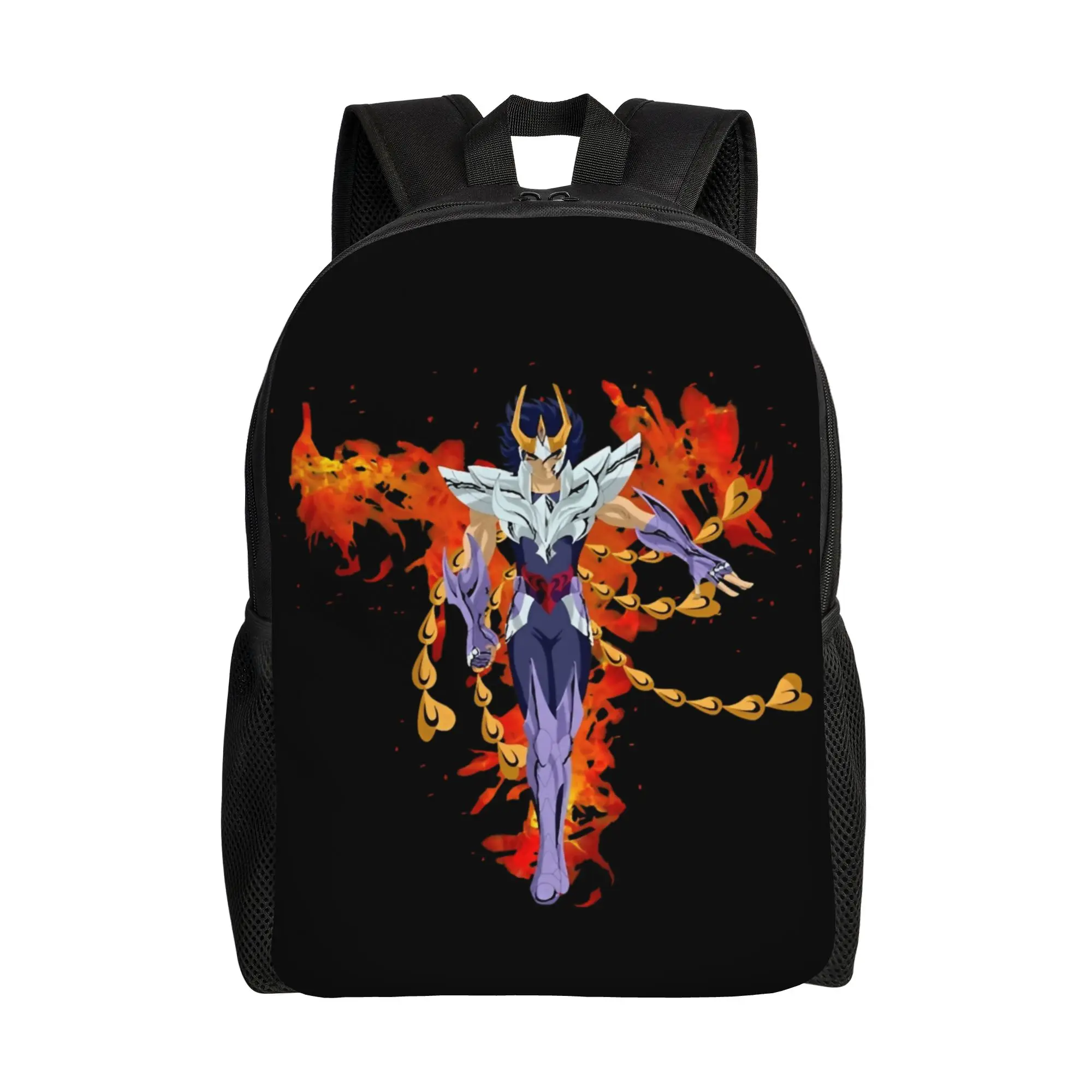 

Bandai Saint Seiya Phoenix Ikki backpack ita bag mochila Fashion Journey Zipper Closure Rucksack