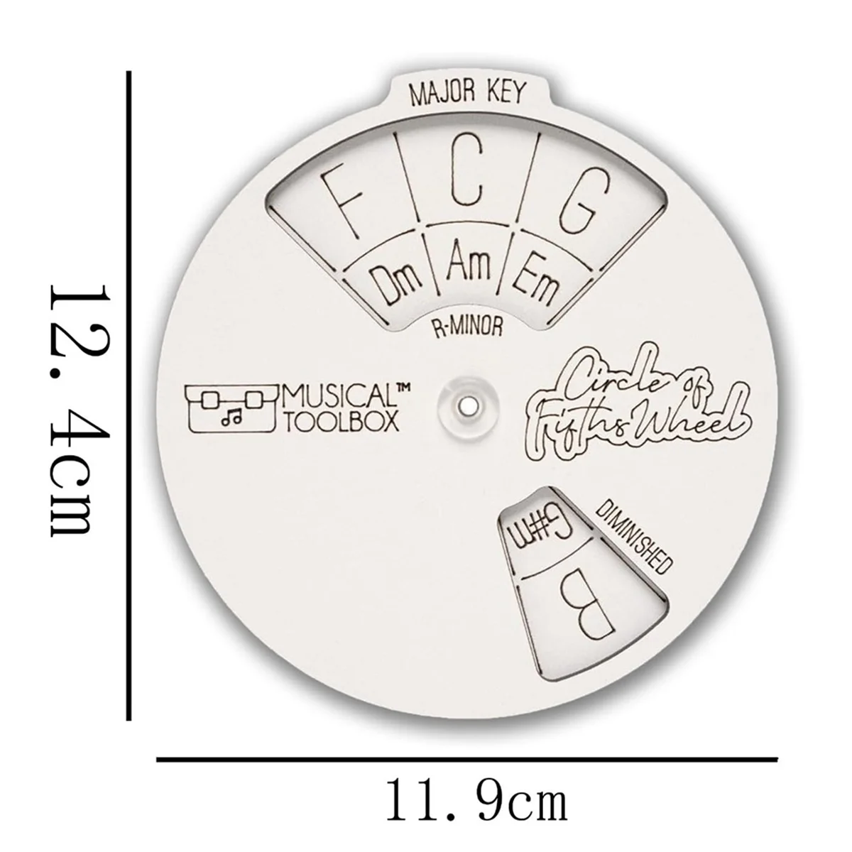 Деревянное колесо для мелодии музыканта, деревянный инструмент для мелодии, круг пятого колеса для заметок, богатые аккорды