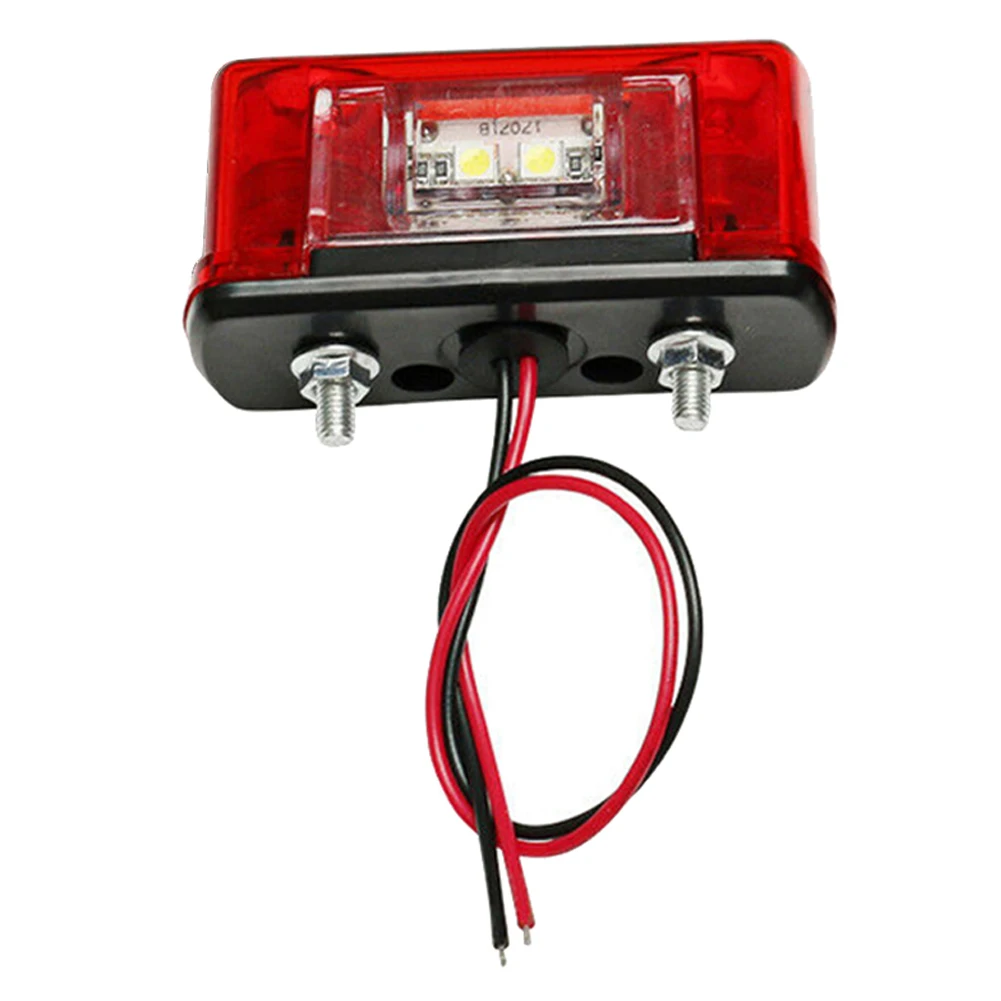 1Pc 12v 24v Car License Number Plate Light waterproof Lamp Universal Led License Plate Car Truck Trailer Lorry Rear Tail Light