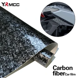 Car PET Forged Carbon Vinyl Film Self Adhesive Glossy Protector Air-release Technology Waterproof Stickers for Auto Accessories