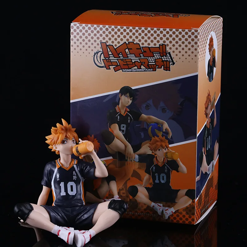 ฟิกเกอร์ตัวการ์ตูน Haikyuu, โมเดล shoyo Hinata ของเล่นตุ๊กตาขยับแขนขาได้ก๋วยเตี๋ยว kozume kenma กล่องของเล่นสะสม tobio kageyama ขนาด12ซม.