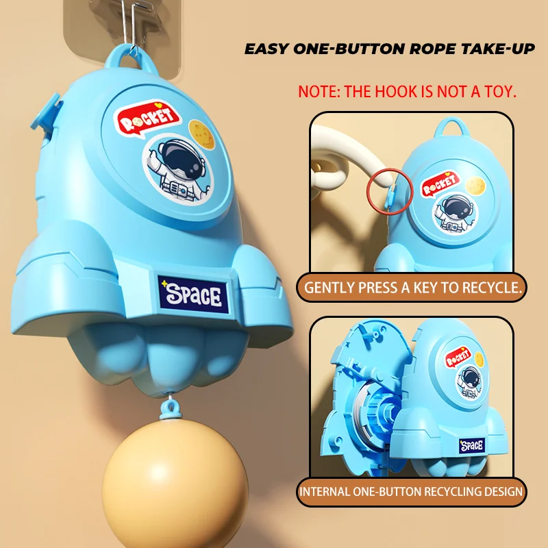 Giocattoli sportivi da ping pong sospesi per bambini Interazione interna genitore-figlio Coordinazione occhio-mano Allenamento Giocattoli educativi Regalo