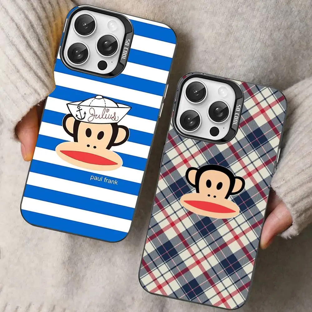 

Famous Luxurious P-Paul F-Frank Phone Case For IPhone 17 16 15 14 11 12 13 Pro Max Plus Pro Colored Silver Cover