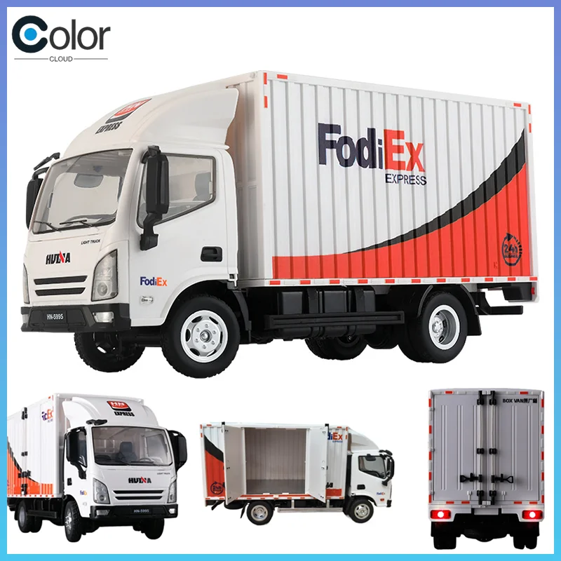 

Huinna 1:18 Scale Remote Control Truck 13-Channel Rc Delivery Vehicle Small Floating Cargo Truck Miniature Transport Car Toy