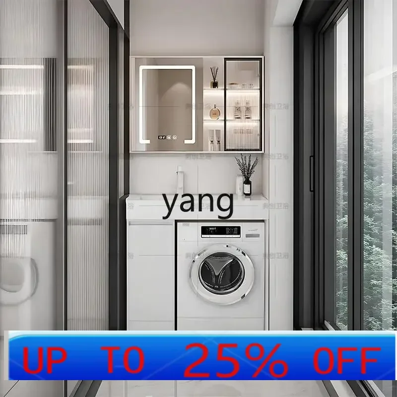 

LTT small apartment bathroom cabinet floor-to-ceiling toilet washing machine integrated cabinet