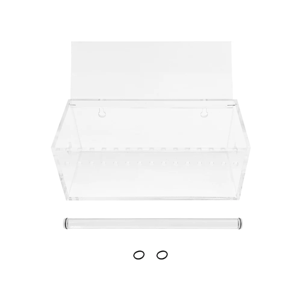 Caja de cadena de energía de ortodoncia Dental transparente, organizador de cadena Dental acrílico, bandas de goma elásticas, dispensador de cadena, estuche de almacenamiento