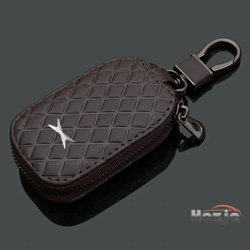 

Car Leather Zipper Key Case for Xpeng G6 G9 Q2 Q3 P7 X9 MONA M03 G3i P5 Key Storage Bag Gift