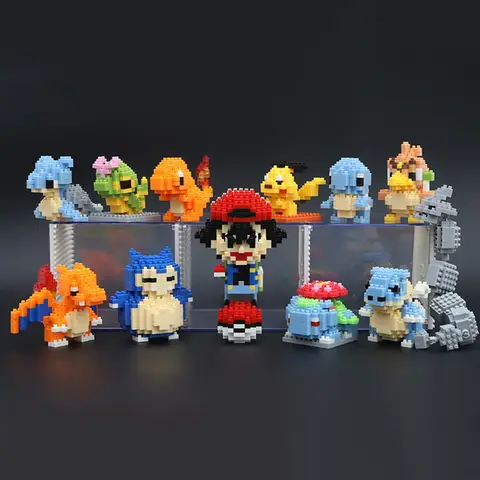 Pokémon Mikrobyggstenar Gengar Mewtwo Eevee Snorlax 3D-modell Farfetch'd LBOYU Mini-klossfigurer Leksak med Pokeball 8 best sales lboyu mikrotegelsten - №2
