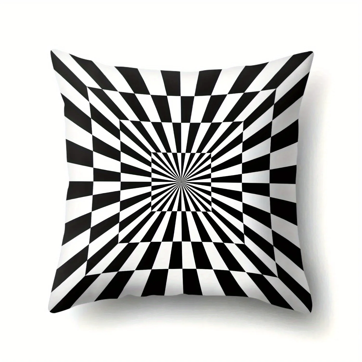 Home Decor Black and White Optical Illusion Pattern Pillowcases Pattern Cushion Cover Suitable for Sofa Bedroom Car Pillow Cover