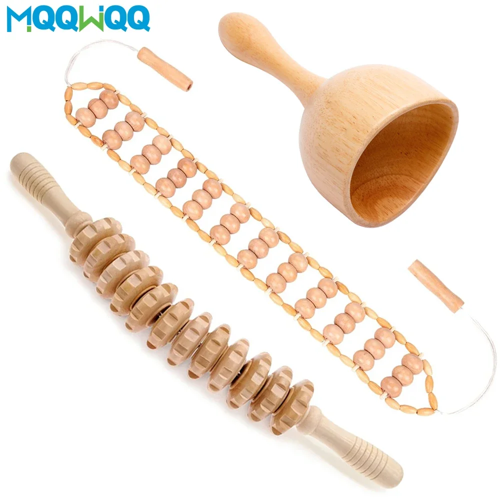 

Wood Therapy Massage Tools Wooden Lymphatic Drainage Massager Body Sculpting,Maderoterapia Colombiana,Anti Cellulite,Muscle Pain