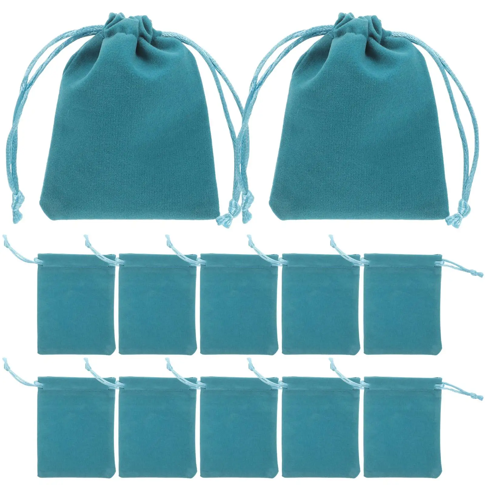 12 Pcs Jewelry Storage Bag Bags Drawstring Wedding Protective Portable Fabric Festival Present