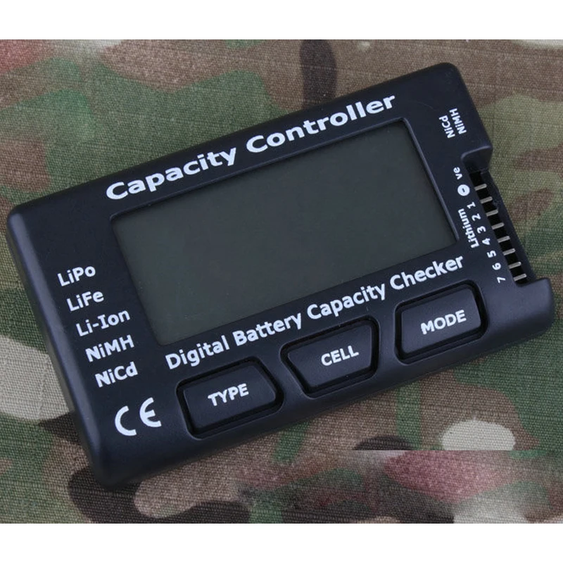 Probador de batería LCD táctico para caza Airsoft - imagen 2