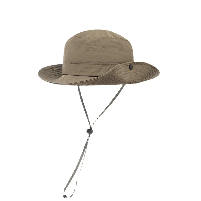 Khaki Hiking Women Fisherman Hat for Spring Summer Cowboy Style Climbing Cap