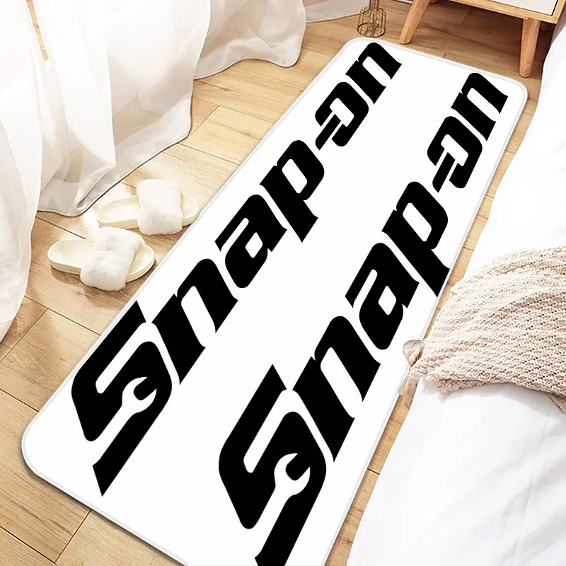 S-Snap On Logo Door Mat Entrance Non-slip Doormat Washable Kitchen Carpet Living Room Hallway Rugs Bathroom Bath Door Mats