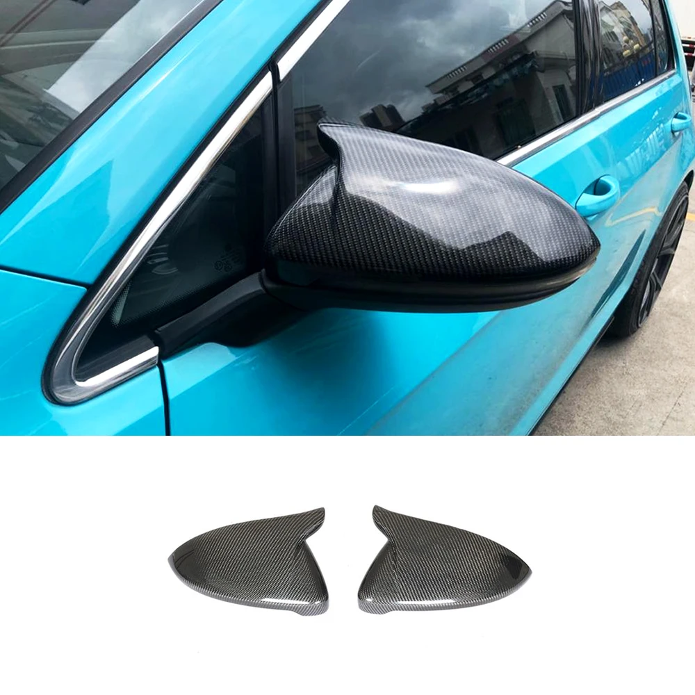 

ATV&UTVFor VW Golf 7 7.5 MK7 7.5 GTI R Side Mirror Cover Replacement Carbon Fiber 2014-2019