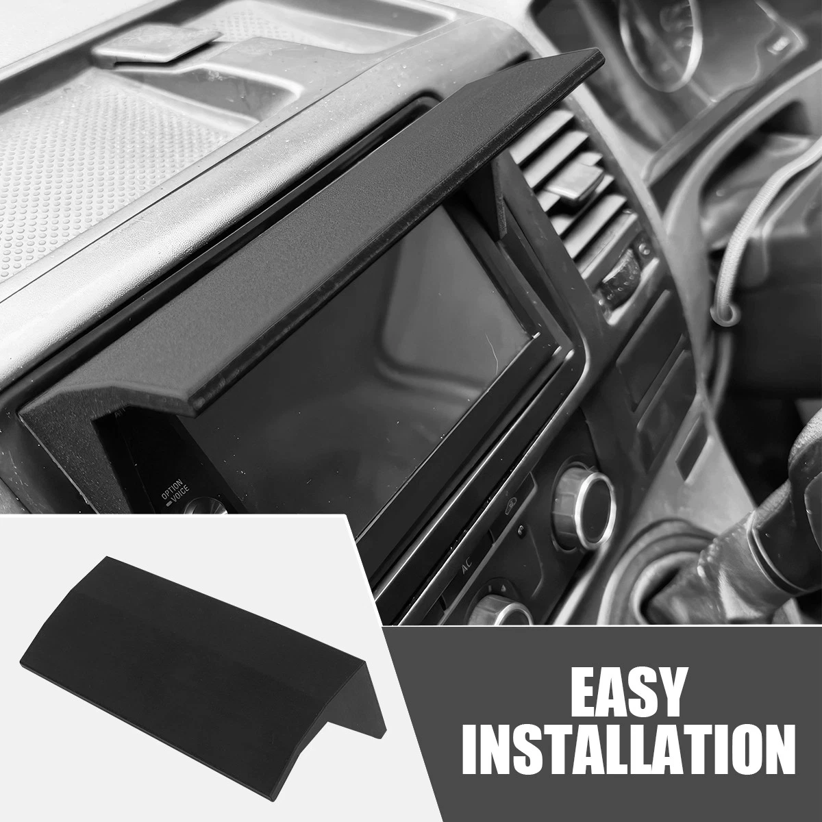 

1pcs Car Center Console Sunshade For VW Transporter T5 T5.1 T4 T6 T6.1 Stereo ABS Sun Visor Screen Car Accessories