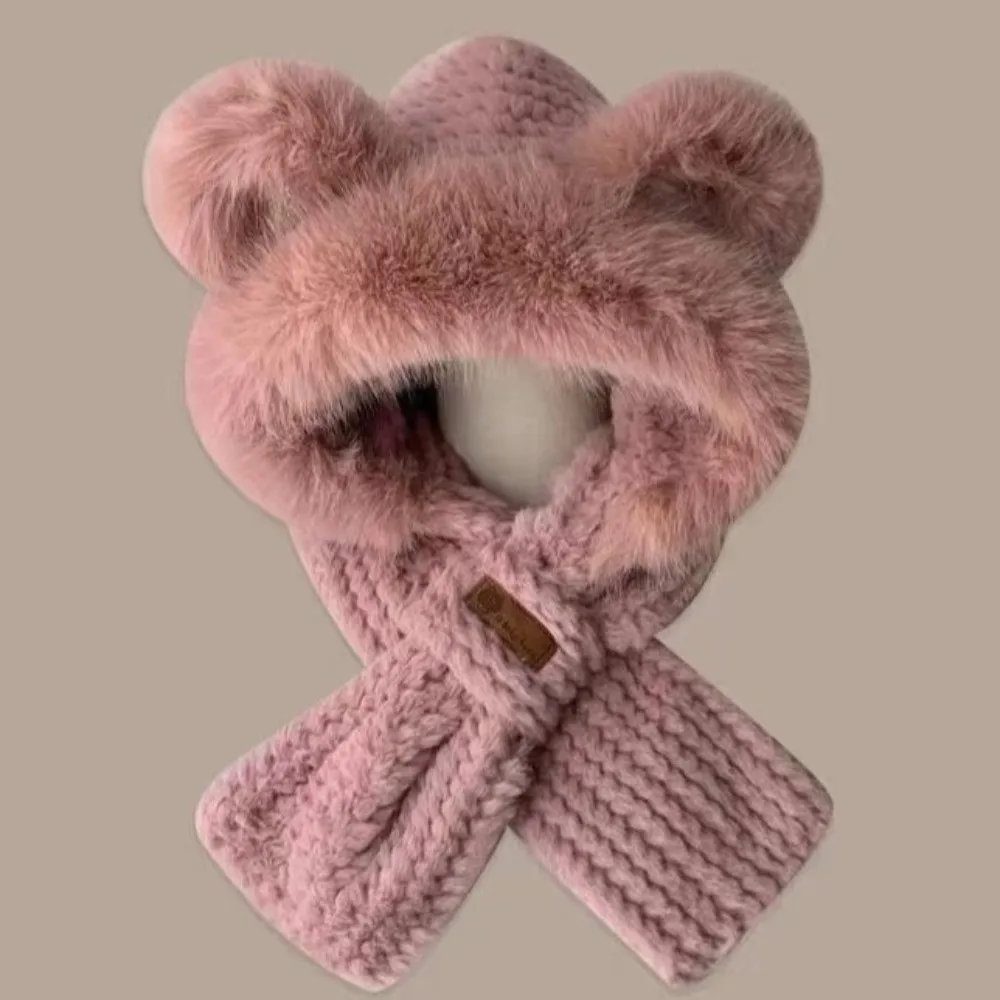 مجموعة وشاح قبعة متكاملة جديدة دافئة مقاومة للبرودة لتدفئة الرقبة ومضادة للرياح من 2 إلى 12 سنة