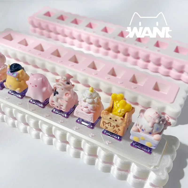 Keycap Display Rack Customized 3D Printing Personalized Keycap Storage Box Resin Material Gaming Mechanical Keyboard Accessories