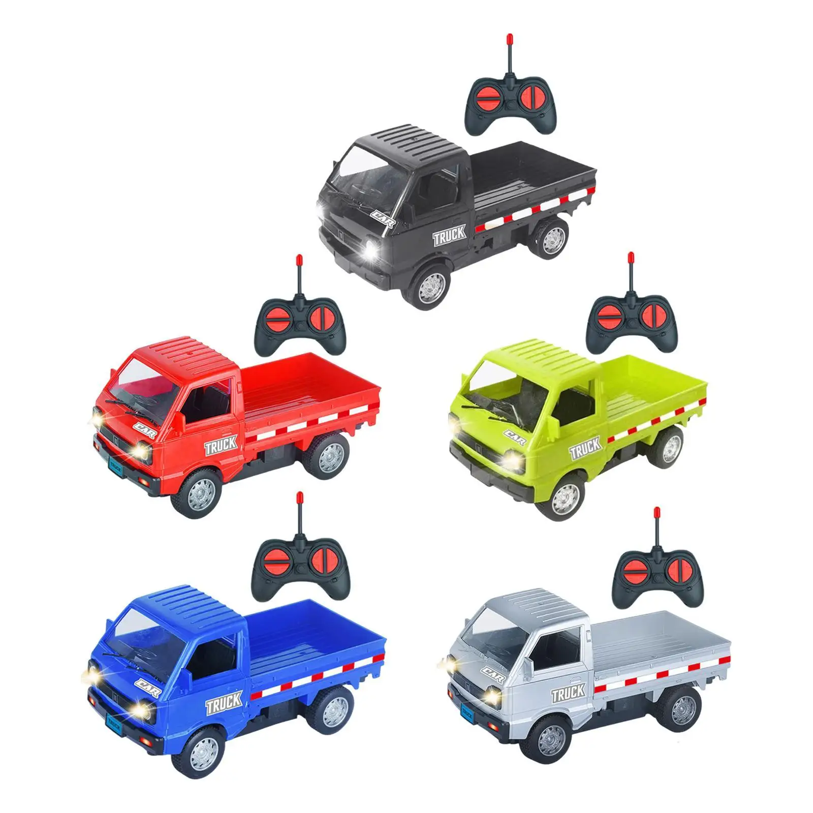 RC Drift Truck 1 16 Scale Remote Control Car Toy for Kids Replica Pickup Model Realistic Light Cargo Vehicle