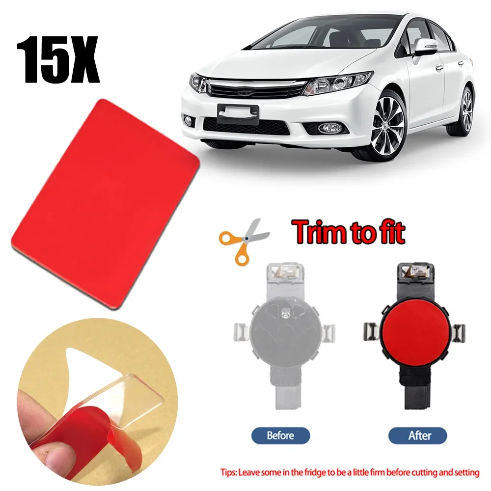 15X Rain&Amp Light Sensor Gel Adhesive Silicone Cushion Pad Windscreen Repair Multi-Purpose Tape For HONDA PEUGEOT SKODA VW