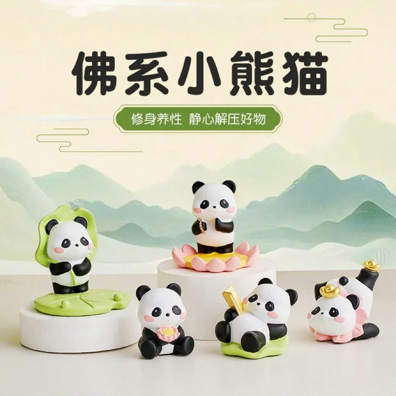 Creative panda mobile phone stand decoration 2024 new office desktop cartoon cute decoration workstation good things