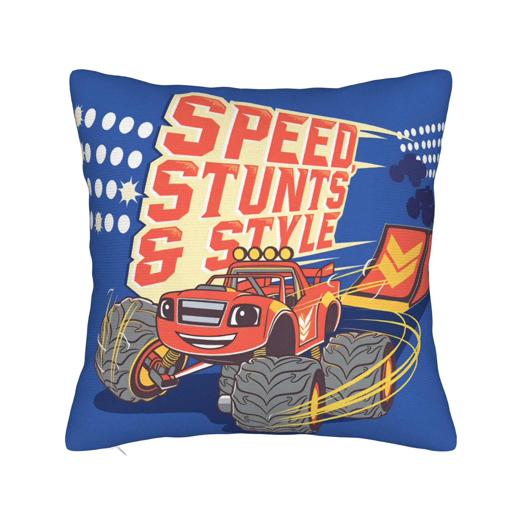 B-Blaze and the Monster M-Machines Pillow Cover  Soft Cushion Cover Kawaii Pillow Case For Sofa Bedroom Home Decor