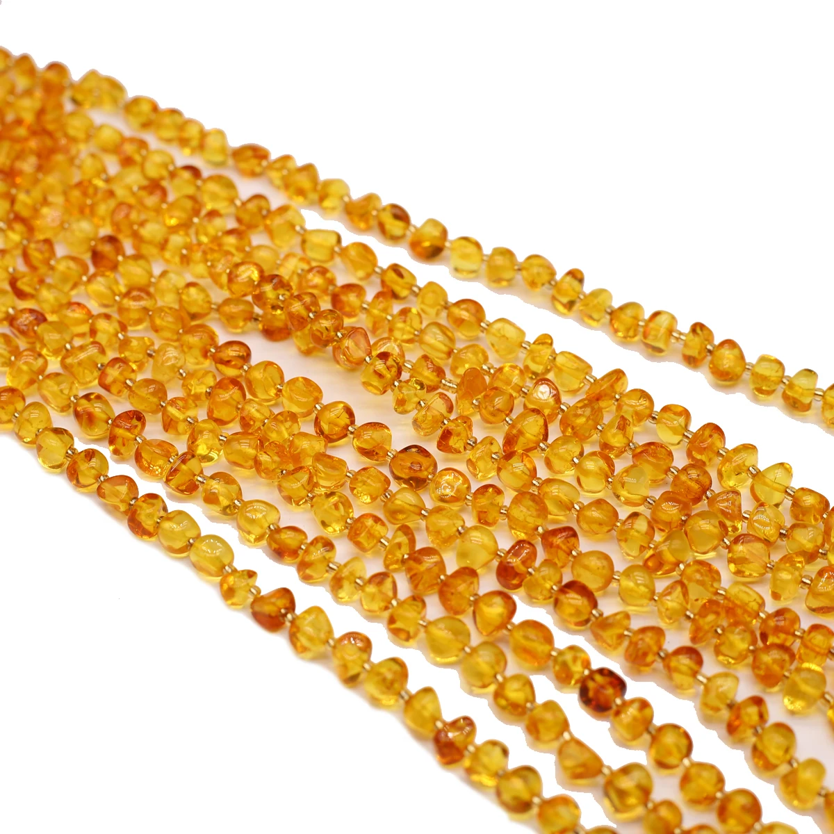 

Orange Irregular Natural Amber Stone Loose Spacer Beads 6x7mm DIY for Jewelry Making DIY Bracelet Necklace Accessories 38cm