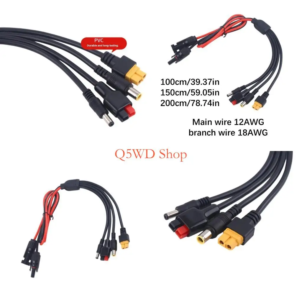 Q5WD Modulars Photovoltaic Adapter 4 Channel Wiring Weather Resistant PVC Housing