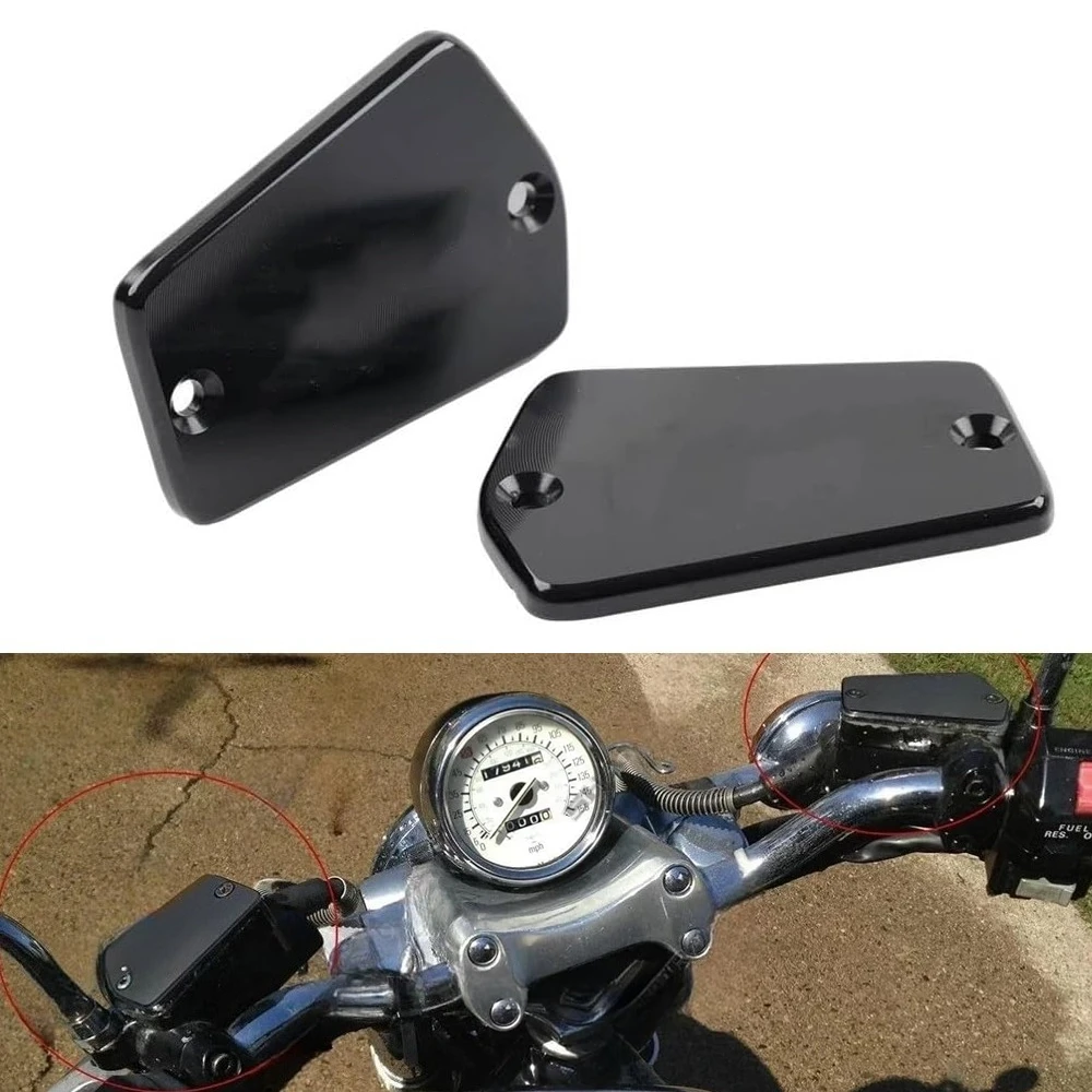 

VMAX Motorcycle Accessories Brake Master Cylinder Reservoir Cover For Yamaha V-Max 1200 1985-2007 Fluid Oil Cap Oil Pump Cap