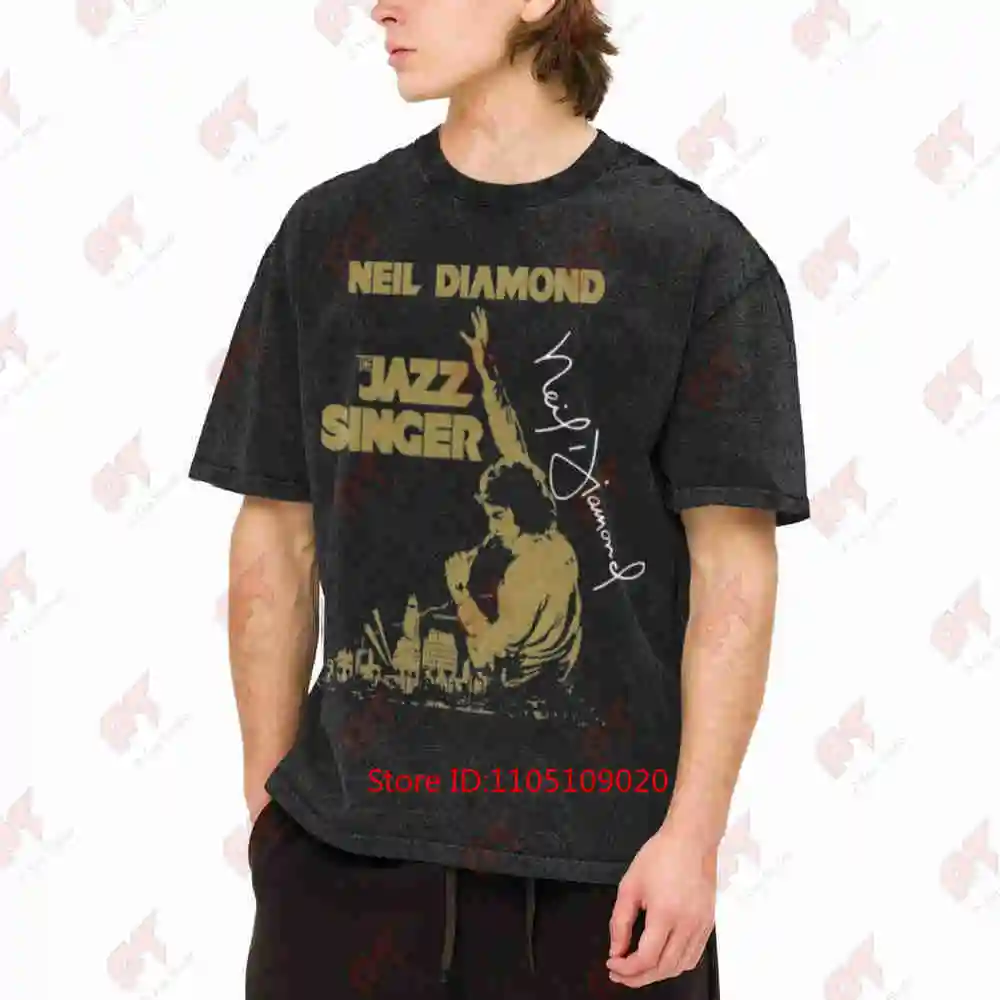 Neil Diamond The Jazz Singer Vintage Washed Tee Pure Cotton T-Shirt