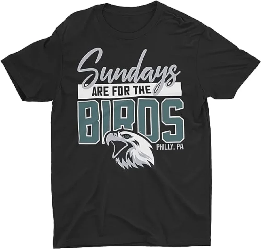 Y2k Men Short Sleeves T Shirt SUNDAY ARE for The Birds Philly PA Classic Vintage Style Adult Youth Kids T-Shirt Pure Cotton Tops