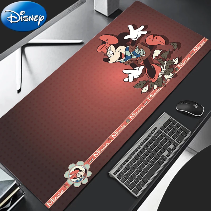 Alfombrilla de ratón para juegos, alfombrilla de ratón con flores rosas para ordenador, alfombrilla de escritorio Kawaii m-minnie, alfombrilla para teclado de Anime, accesorios para jugadores, alfombrilla de mesa