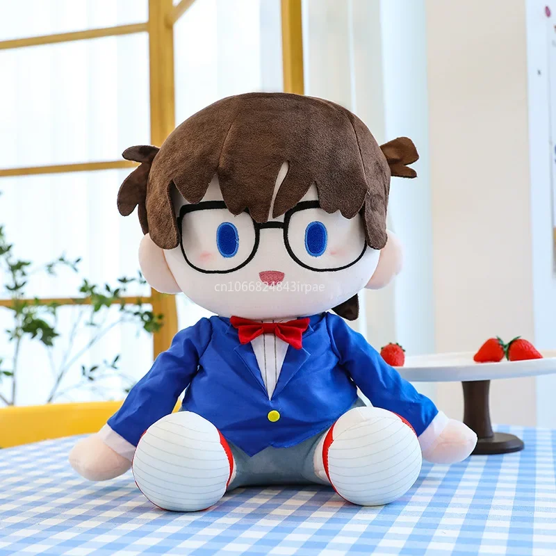 

50cm Detective Conan Plush Toy Conan Kudou Shinichi Soft Stuffed Doll Anime Plush Toy Pillow Children's Birthday Gift