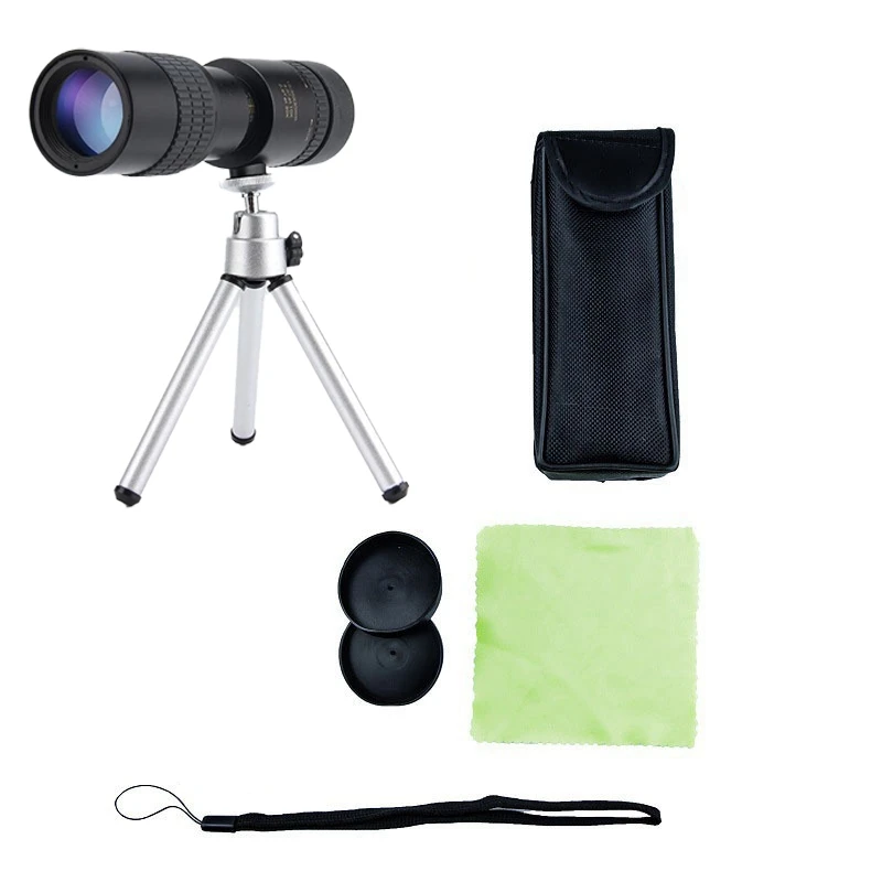 Monocular Telescope High Quality 10-300X30 High-Definition Telescopic Zoom Mini Portable Mobile Phone Camera 205X40MM