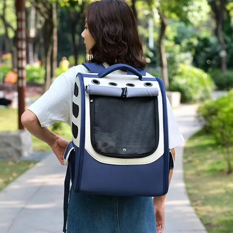 

Cat Dog Carrier Backpacks Breathable Mesh Pet Carrier Backpack Bag Portable Outdoor Bag Backpack for Travel Hiking