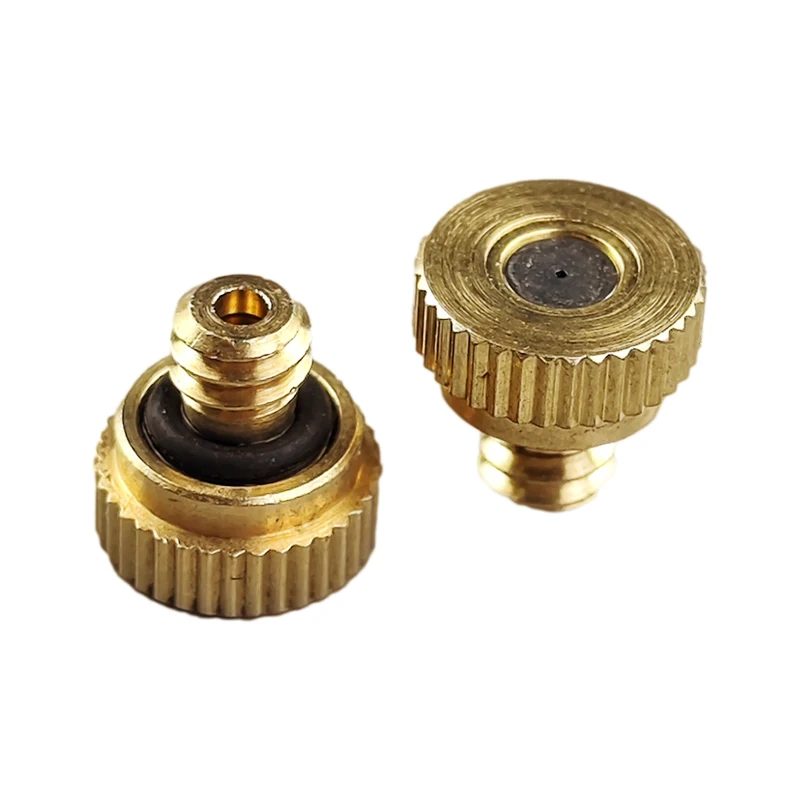 Low Pressure High Quality Brass Fog Misting Nozzles Connectors Garden Water Irrigation Sprinkler Fittings Pack Of 10 Pcs