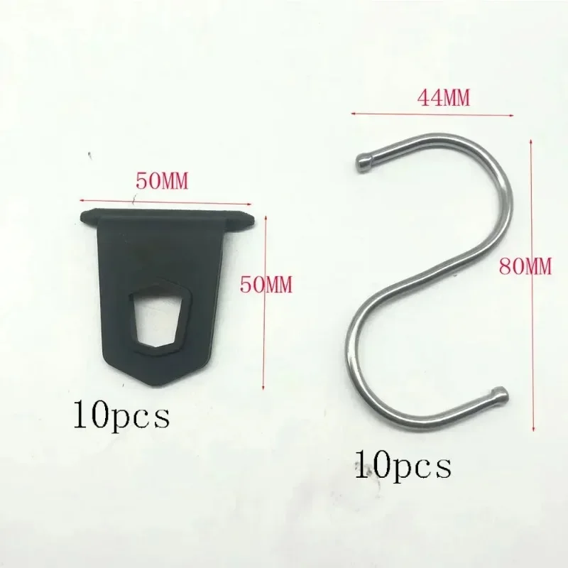 white/black universal awning clothes hook racks for rv camper caravan party light holder rv awnning hook accessories parts