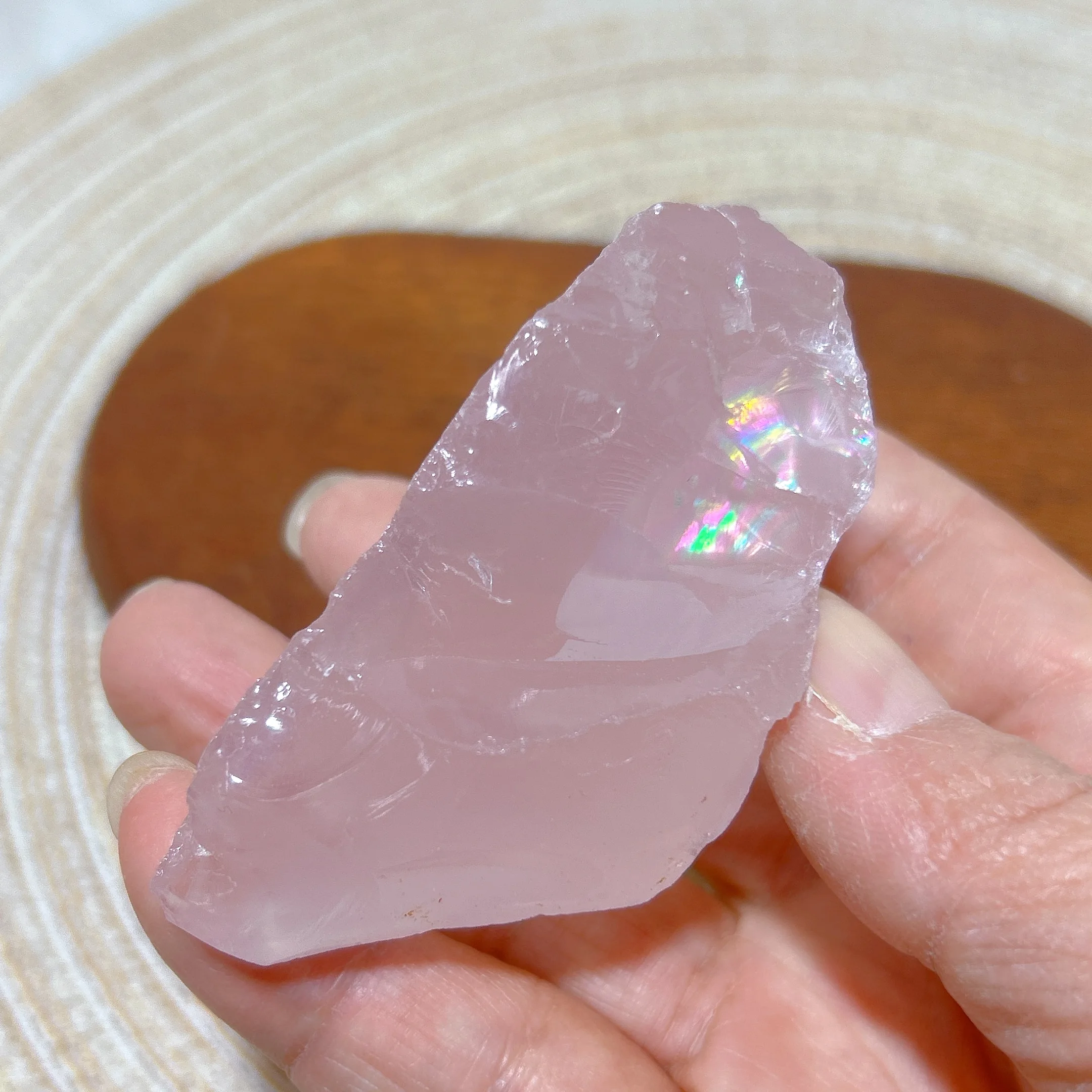 

High Quality Natural Crystal Star Rose Quartz Raw Stone Specimen Rainbow Healing Gemstones Mineral Energy Home Decorations Gift