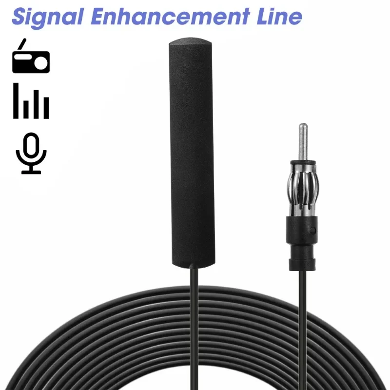 Universal  Car Electronic Radio Antenna 5/3m Car AM FM Radio Antenna Signal Amplifier Booster Antena Booster 12V