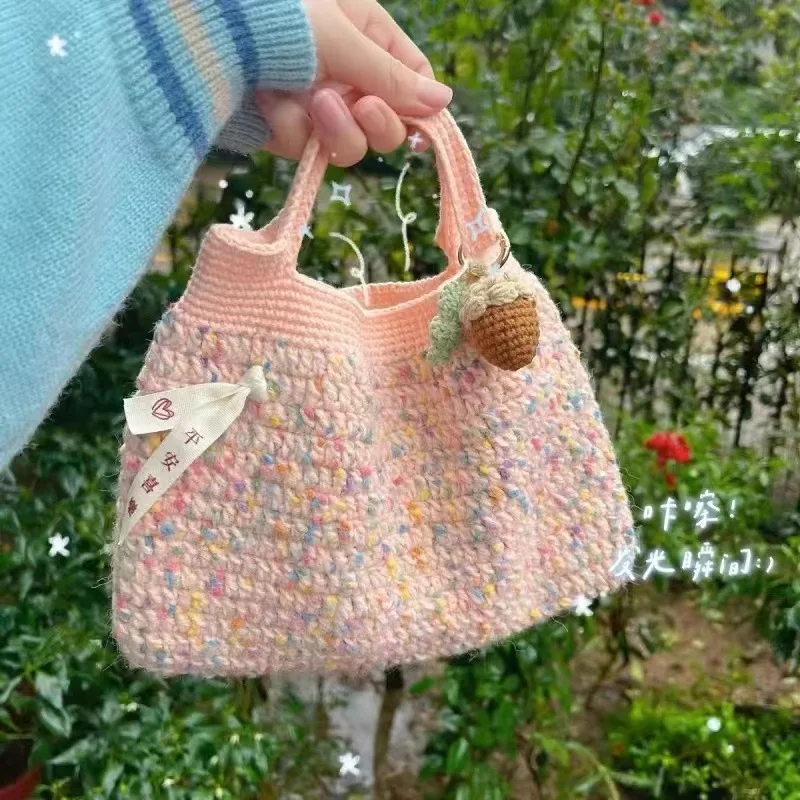 50 جرام/مجموعة الكروشيه 1 رقائق قوس قزح البازلاء طفل الموهير الغزل الحياكة ل معطف قبعة دمية متوسطة سميكة لينة الصوف الموضوع السلس الجلد ودية