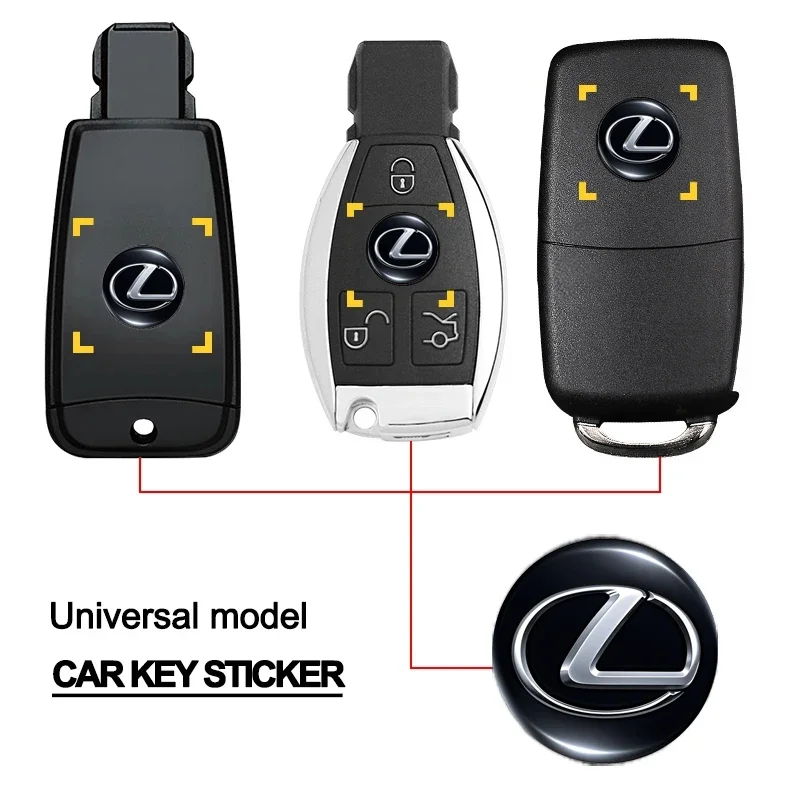 سيارة مفتاح بعيد شعار ملصق مفاتيح الألومنيوم الديكور ملصق مائي لكزس F SPORT ES RX NX LS UX LM LX GX LC RZ IS CT GS RC HS SC
