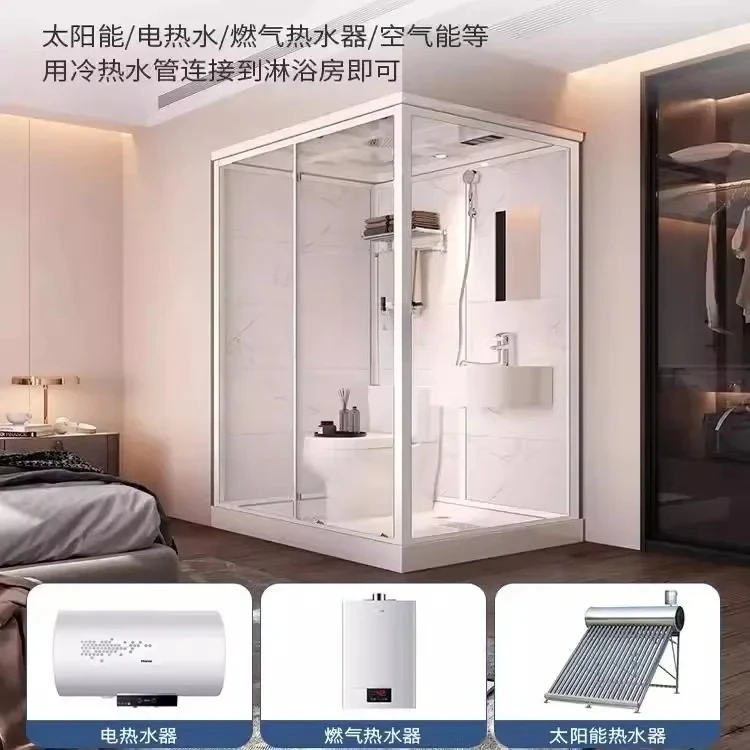 lt Bagno integrale pozzo tozzo integrato, doccia con WC, bagno domestico