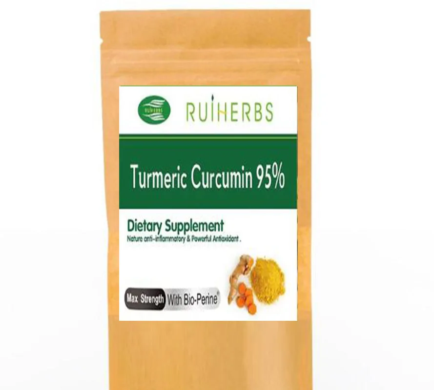 100% Kurkuma-Curcumin mit standard isierten Bioperine-Curcuminoiden-Kappen