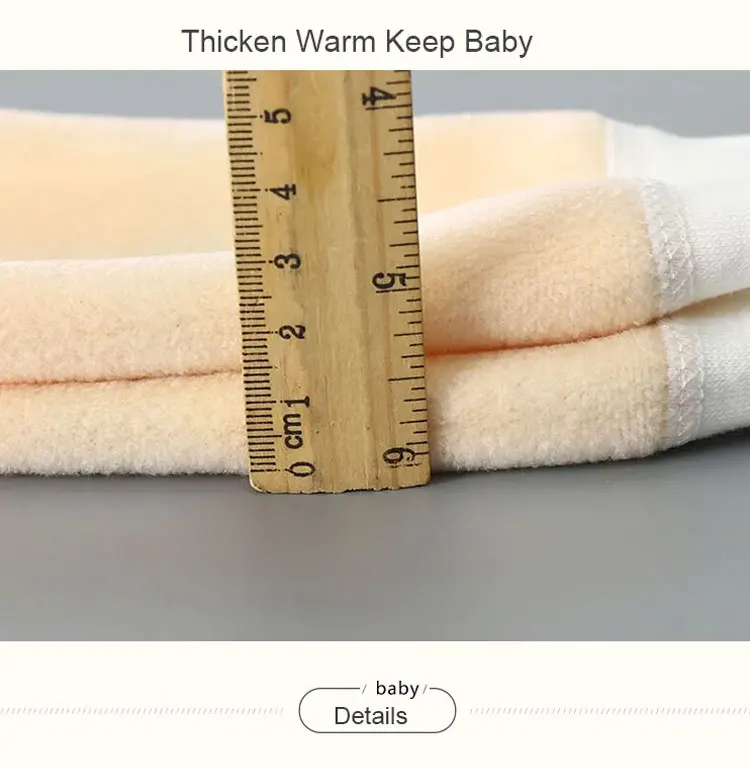 Verdicken Warme Plüsch Kinder Sets Kinder Kleidung Junge Mädchen Unterwäsche Anzüge Herbst Winter Kinder Kleidung – Detail 5