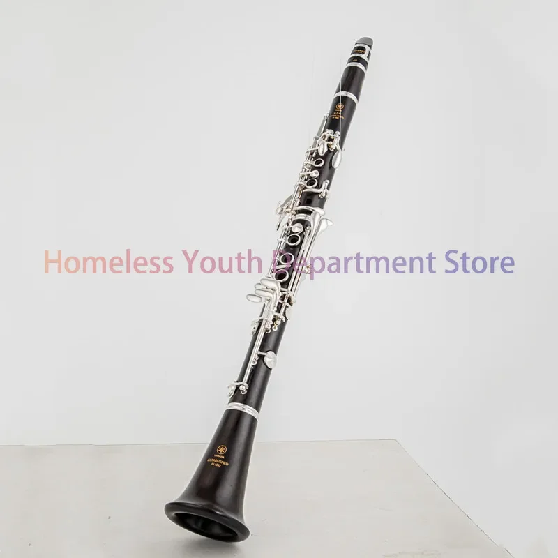 650 Professional BB Clarinet Prestige Ebony Clarinet Ebony Silver Plated Key Musical Instrument Case Blow Nozzle