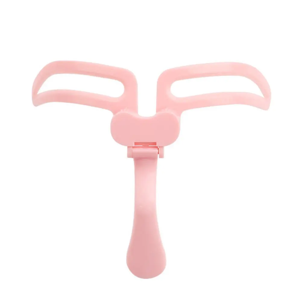 Wenkbrauwsjabloon Herbruikbare wenkbrauwsjabloon met handvat Verstelbaar positioneringsgereedschap voor nauwkeurig vormgeven Trimmen Schoonheidsbenodigdheden