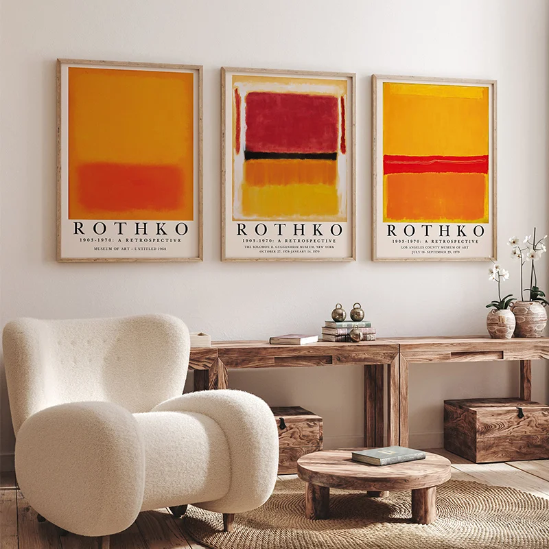 

3Pcs/Set Modern Abstract Vintage Canvas Art Wall Background Poster Living Room Cafe Restaurant Home Decoration No Frame