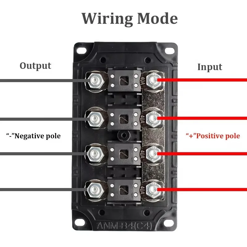 Waterproof 6 Way Car Automotive Auto Down Bolt On Screw Type MIDI ANS Mega ANM ANL Fuse Box Block Holder